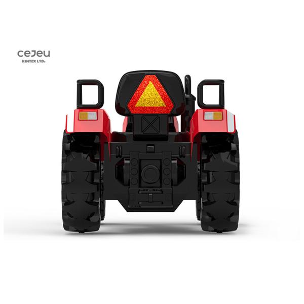 Led Light Childs Plastic Ride On Tractor 135*76*81CM 2.4G RC