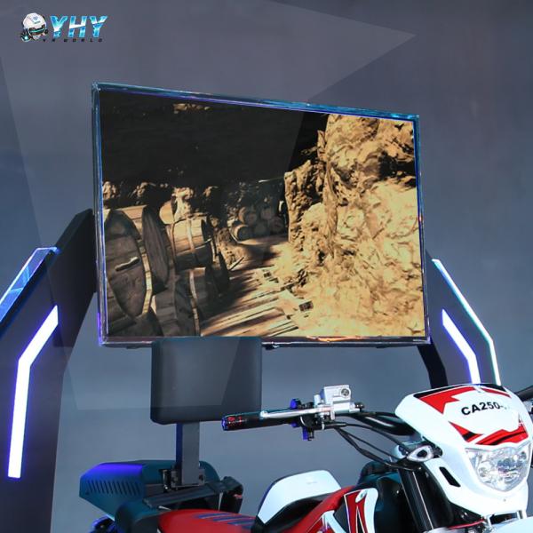 Theme Park 9D VR Motorcycle With 55 Inch Display Screen