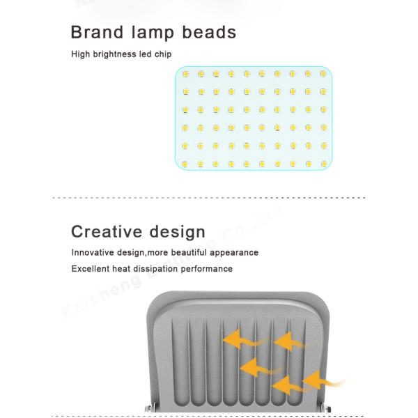 Driverless Ultra Thin 6500K Waterproof Led Flood Light