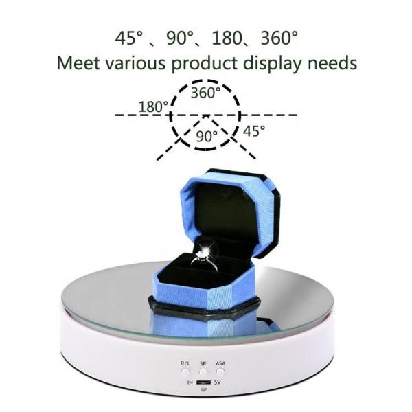 Intelligent Automatic Rotating Display Stand Revolving Display Turntable With Mirror Face
