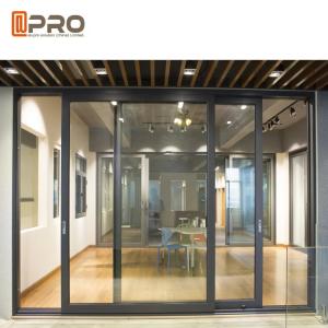 Quality T5 Aluminum Profile Sliding Glass Door House Gate Design Balcony Glass Sliding Door wholesale