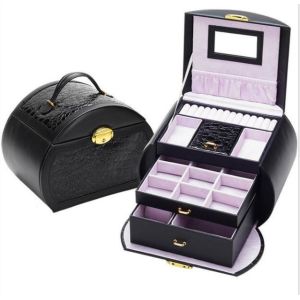 travel customized pu leather cosmetic vanity case