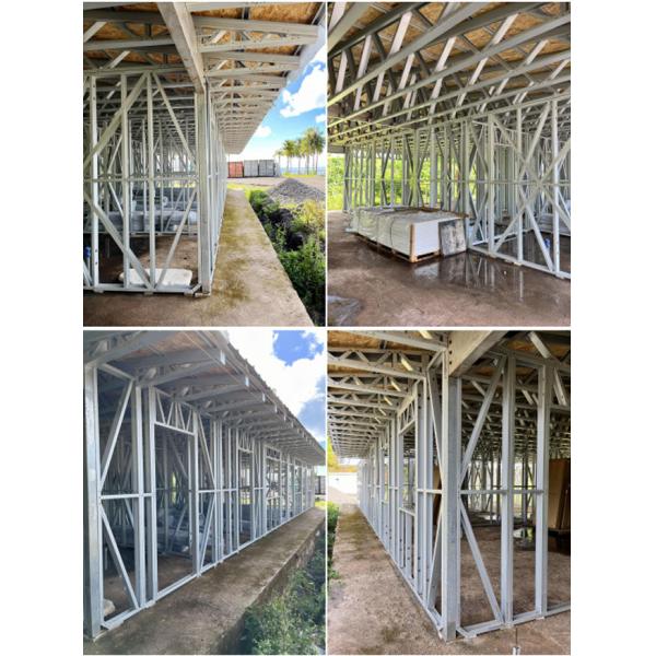 US/AS Prefab Light Gauge Steel Frame Modular House Kits For Dormitory And Factory