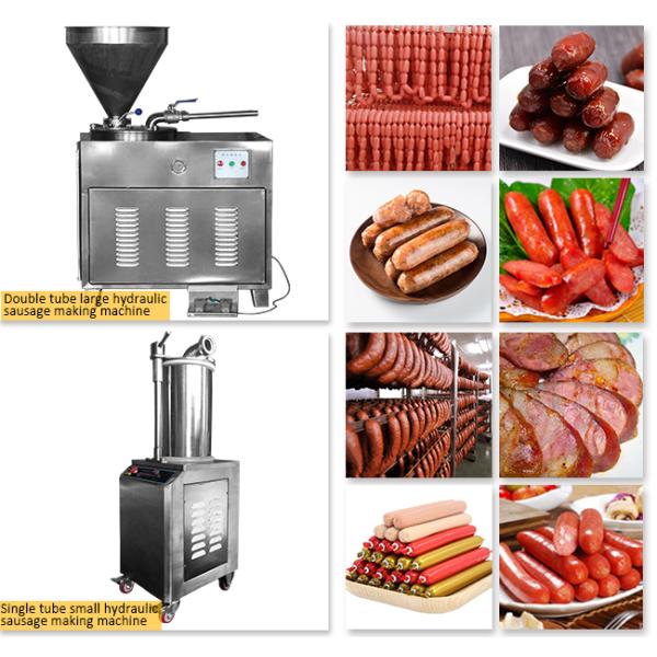 100 Kg/H Capacity Meat Processing Equipment Sausage Stuffing Machine