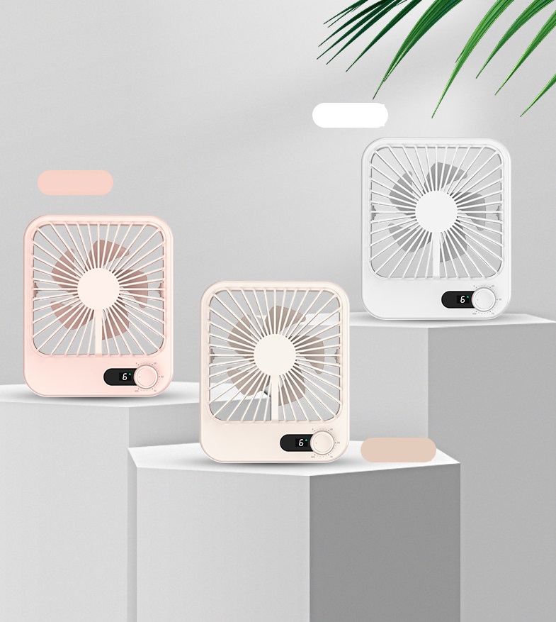 Portable USB Rechargeable Aromatherapy Handheld Fan Silent Table Mini Fan for Office Needs