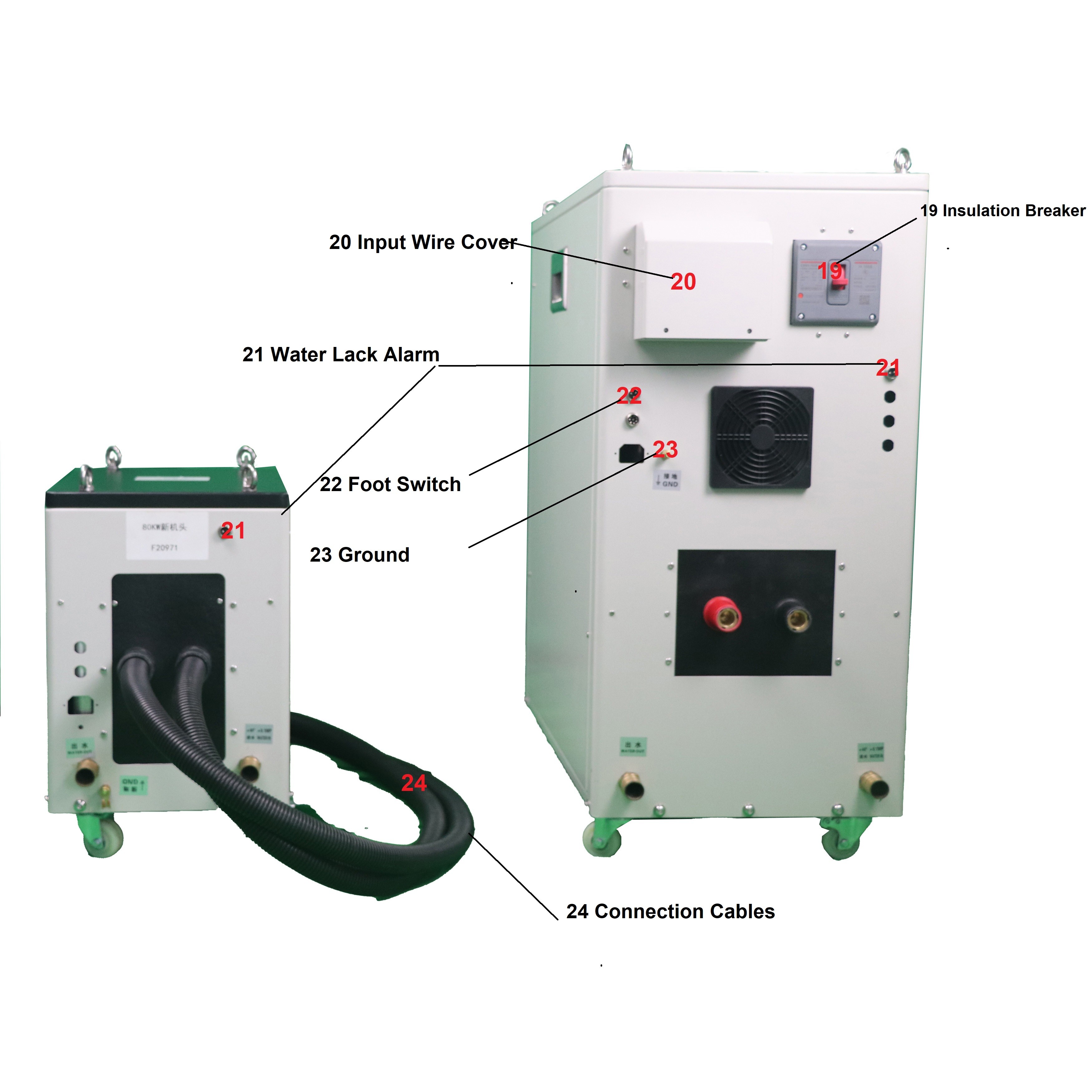 80KW Super Audio Induction Heating Equipment Induction Machine For All Metal
