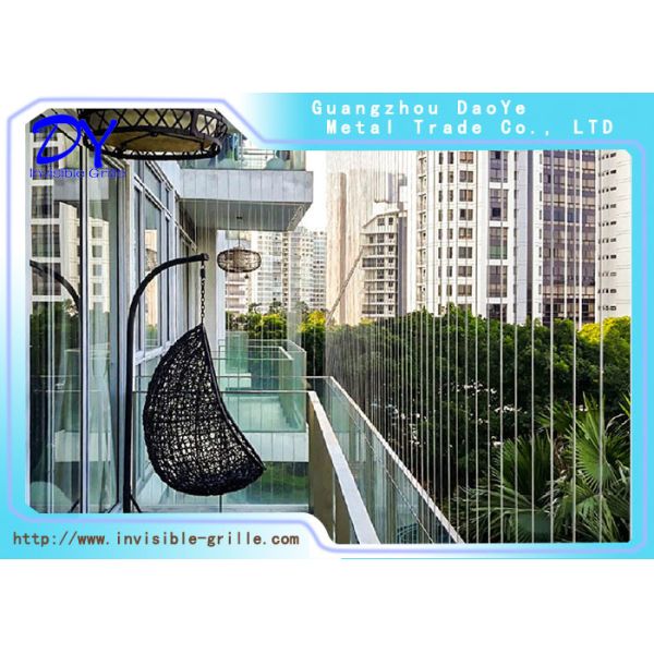 Wire Construction 12 plus 1 Invisible Safety Grille Customized Seamless Security