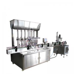 Quality 220V Liquid Production Line Automatic Ketchup Jam Mayonnaise Sauce Cream Bottle Filling Capping And Labeling Machine wholesale