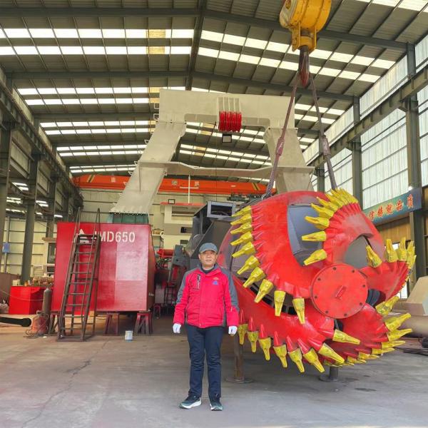 JMD650 Cutter Diesel Dredger Close-up View