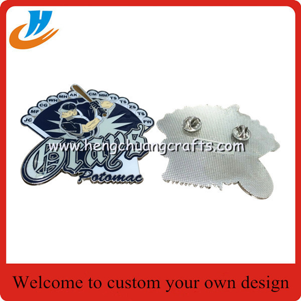 Hard enamel cartoon pin custom,Girly Majesty metal badge lapel pin with custom logo