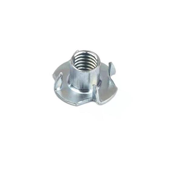 M6 M8 M10 M12 Carbon Steel Din 1624 Insert 4 Prong Tee T Nut Zinc Plated