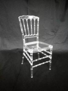 Quality YALEESON New High Quality Stackable Transparent Acrylic Dining Wedding Chair wholesale