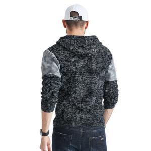 China Fashion Oversized High Neck Pullover Sweater Hoodies Mens Nylon Cotton on sale