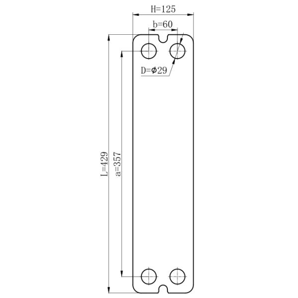 P190 SS316/0.5 flow Plate HT with Gasket EPDM for Heat exchanger