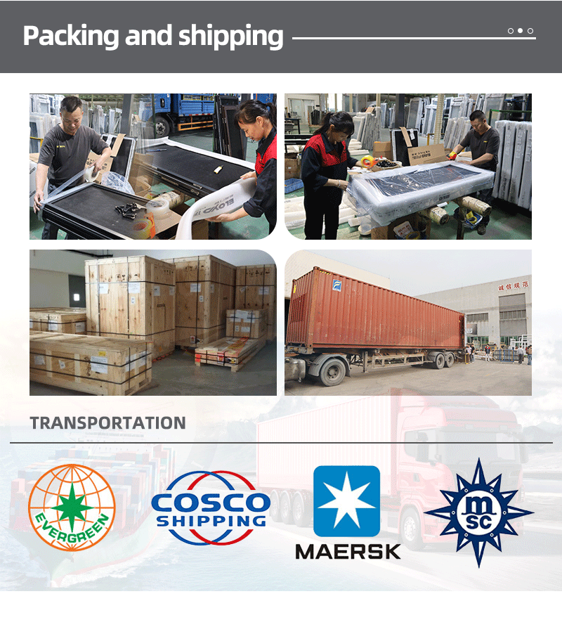 high quality factory Florida Approval Housing Fixed Window Big hurricane Proof laminated Glass Window