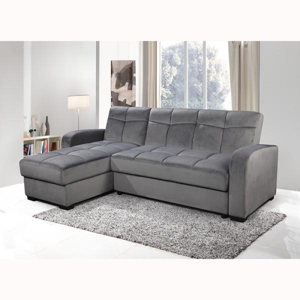 Hot sale living room modern velvet sofa luxury cum sofa