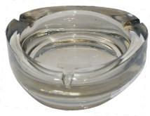 China Round Crystal Glass Hotel Ashtrays Contemporary Style on sale