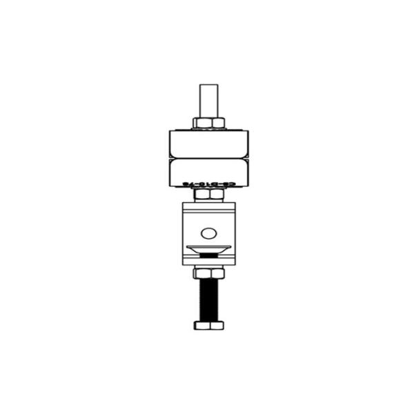 Wind Loaded Feeder Cable Clamp , 7 / 8 In Hanger Two / Four Ways Tower Cable Clamps