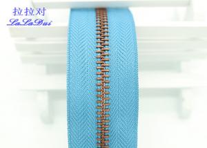 Quality Bright Color Tape 10 Inch Separating Zipper , Long Chain Coil Zipper By The Yard wholesale