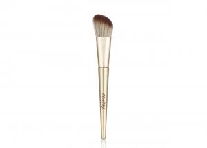 China Vonira Beauty Studio Makeup Angled Blush Brush Contour Cheek Brush With Golden Aluminum Ferrule Birch Wooden Handle on sale