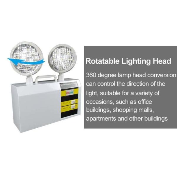 Office IP20 CB 2 X10W Iron Twin Head Led Emergency Light