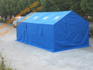 China Outdoor Steel Framed  Waterproof  Emergency Disaster Relief  Tent  Refugee Tent on sale