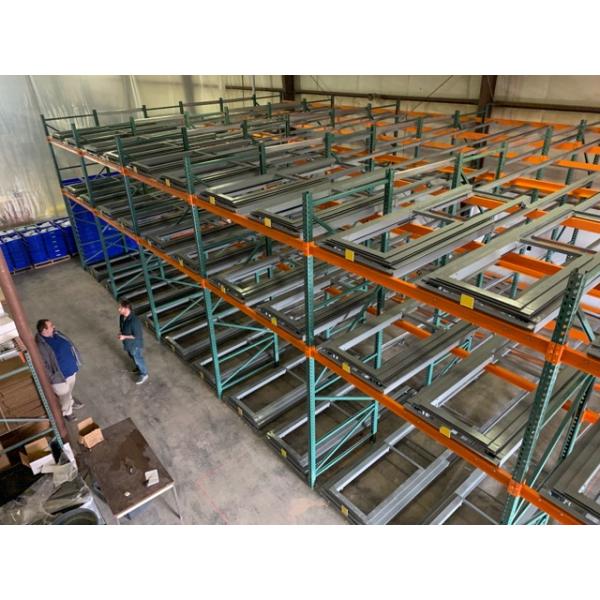 Advanced Gravity Push Back Racking System With Excellent Productivity