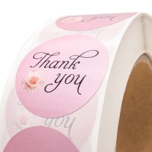 Quality Biodegradable Thank You Sticker Labels Waterproof Adhesive Stickers wholesale