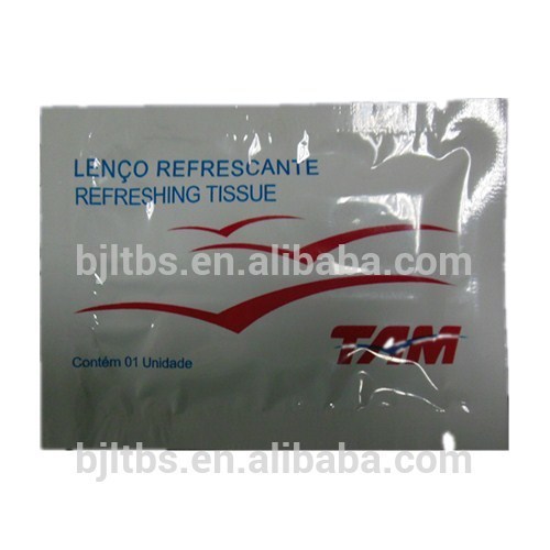OEM manufacture single package Airlines wet wipes