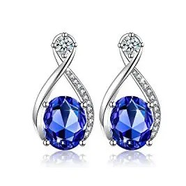 925 Sterling Silver Ring Pendant Earring Halo Oval Shape Tanzanite Jewelry Sets