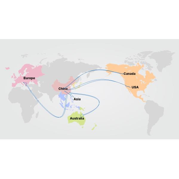 20FT 40FT Container Freight Forwarder , Door To Door International Container Shipping