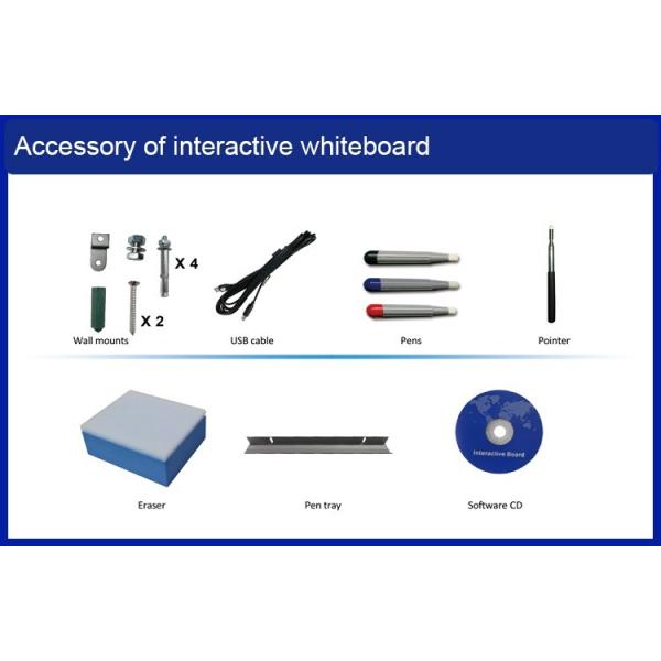 95'' Education Interactive Whiteboard , All In One 3840x2160 Interactive Smart Board
