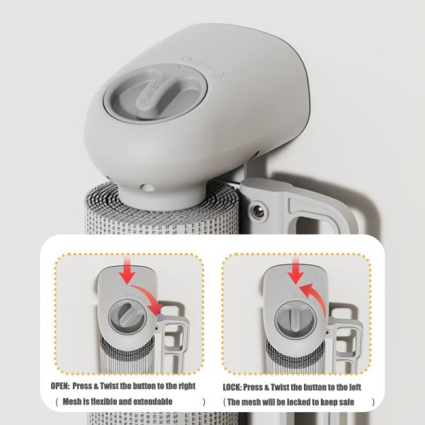 No Drill Stairs Baby Fence Double Locking Safety Door Gate For Pets And Kids