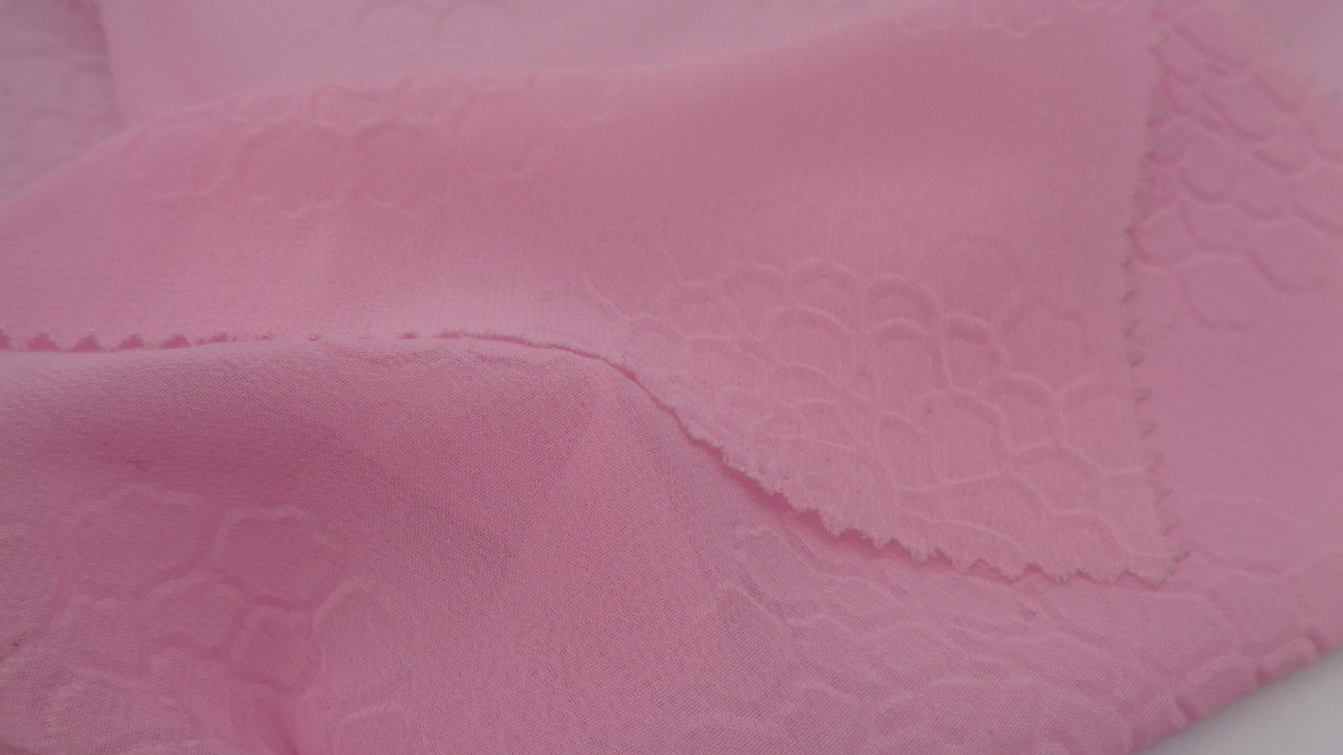 35G Wrinkle Dyed Flower Pattern 100% Polyester Chiffon Fabric 150Cm Breathable