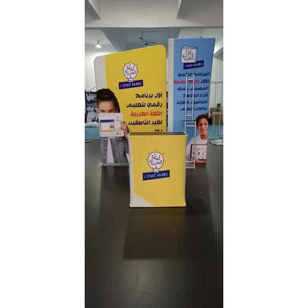 10ft Straight Curve Backdrop Banner Advertising Trade Show Booth Pull Up Banners