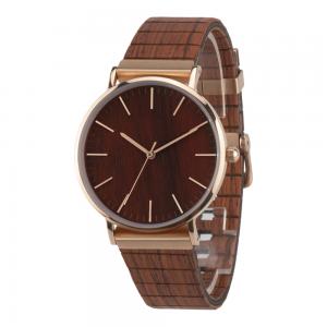 China Boyear Mens Stainless Steel Case Wooden Wrist Watch ,Ladies Fashion Dress Bamboo Watch OEM,Couple wrist watch on sale