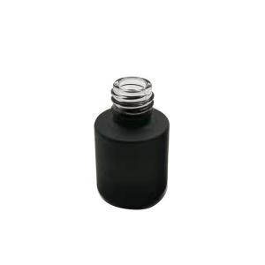 Quality 15ML BLACK COLOR EMPTY UV GEL NAIL POLISH GLASS JARS GLASS COSMETIC BOTTLES wholesale