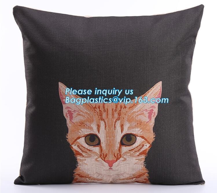 Wholesale creative double sided printing cheap cushions geometric deer custom cushion cover 50x50,applique work cushion