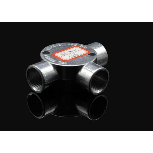 TOPELE 25mm / 32mm BS Electrical Conduit Galvanized Aluminum Circular Junction Box For Conduit Fittings