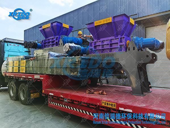 Iron Barrel Shredder Scrap Metal Shredder Mixed Metal Pre Crusher For Metal Recycling Plant