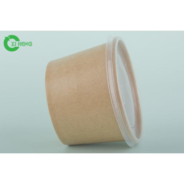Food Grade Disposable Food Grade Bamboo Paper Bowls For Salad Soup
