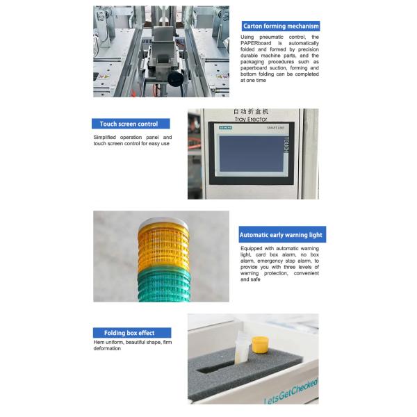 500 kg FKT-10 Erecting Forming Sealing Packing Ce Box Folding Erector Machine Versatile