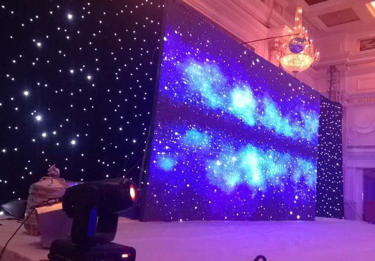 Wholesale LED Star Curtain Cloth Lighting RGB for Wedding or Event Stage Decoration