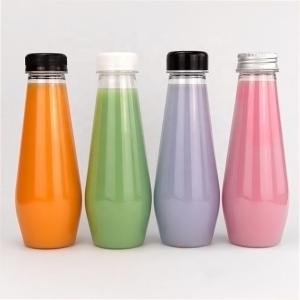 Quality ODM Clear Plastic Juice Container 350ml Juice Bottle With Screw Cap wholesale