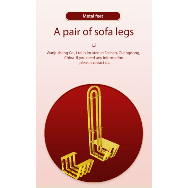 Furniture Frame Accessories Stainless Steel Sofa Legs and Armrest Accessories Metal Sofa Frame for Hotel Bedroom