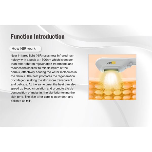 High Power DPL and NIR Technology OPT SHR IPL Hair Removal NIR Skin Whitening Machine for Delicate and Smooth Skin