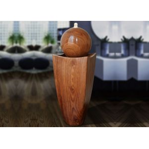 Light Luxury Ellipse Wood Rattan Effect Water Fountain