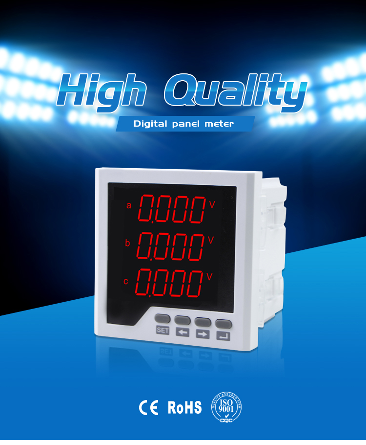 CN-3D3 96*96 mm Three Phase LED Multifunction KWH Energy Meter with RS485