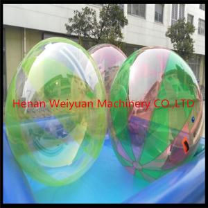 Quality CE certificate durable  2M  TPU0.8 Colorful Water Walking Ball  with German zip use in shopping mall wholesale