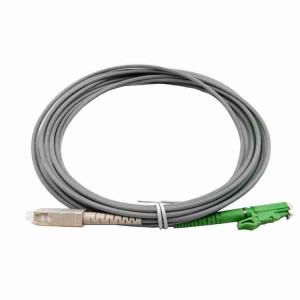 China E2000 To SC FC Armored Patch Cord Green Color E2000 Stainless steel Fiber Optic Cable on sale
